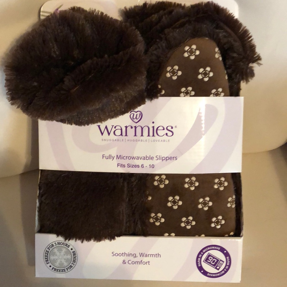 Warmies Microwavable Bootie Slippers - Size 6 - 10